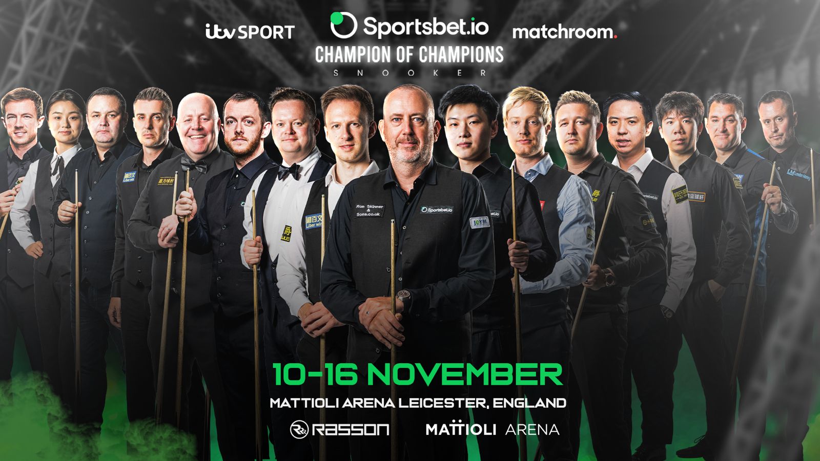SNOOKER WORLD’S BEST CONFIRMED AS FINAL FIELD SET FOR 2025 SPORTSBET.IO CHAMPION OF CHAMPIONS, 10–16 NOVEMBER
